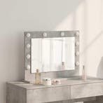 vidaXL Make-up Spiegel Rechthoekig Beton Grijs 60 x 45 x 18, Huis en Inrichting, Verzenden, Nieuw