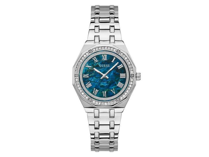 Guess GW0770L1 - Polshorloge - Quartz - Blauw - Zilver, Bijoux, Sacs & Beauté, Montres | Femmes, Envoi