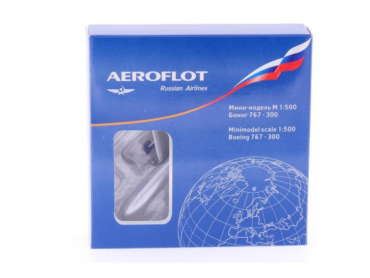 Schaal 1:500 Herpa 504478 Aeroflot Boeing 767-300 Reg. VP..., Hobby en Vrije tijd, Modelbouw | Vliegtuigen en Helikopters, Gebruikt