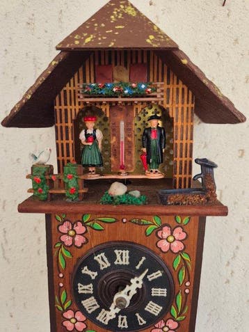 Pendule à coucou - Bois, Laiton - 1930-1940
