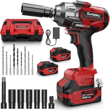 Accu-slagmoersleutel 21V set | Retour deal | Weg = weg!, Verzenden, Nieuw