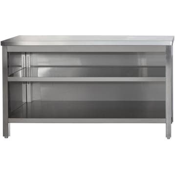 Werkbank | RVS | Open vak | Diepte 800 | Hoogte 850/885 |, Verzenden, Nieuw in verpakking