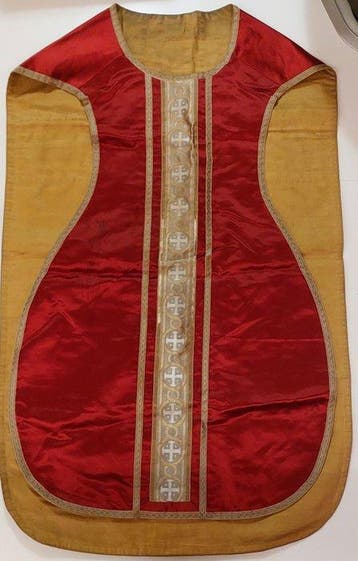 sacerdotale planeet - Zijde, Katoen - 1850-1900 - Rode