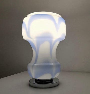 Lampe de table - Design de lère spatiale 1960 - Verre de