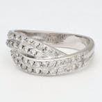 Bague - 14 carats Or blanc Diamant (Naturelle), Nieuw