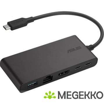 ASUS Dock 4K Bedraad USB 3.2 Gen 2 (3.1 Gen 2) Type-C Zwart, Computers en Software, Verzenden, Nieuw