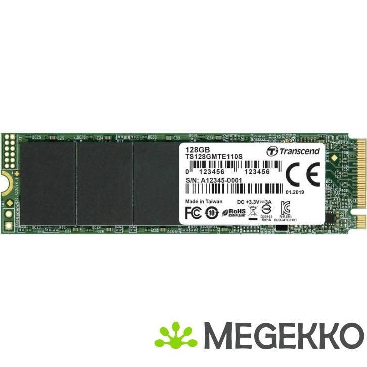 Transcend 110S 128GB M.2 PCI Express 3.0, Computers en Software, Harde schijven, Nieuw, Verzenden