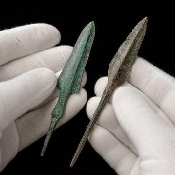 Grec ancien, hellénistique Bronze Tête de flèche (Sans prix