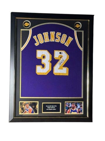 Lakers - NBA - Magic Johnson Singed - Premium Frame - NBA op, Nieuw