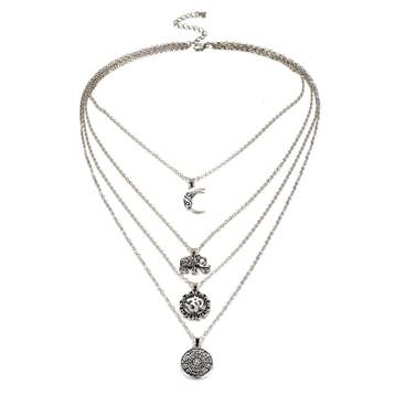 Fako Bijoux - Layer Ketting - Bohemian - 4-Laags - 4 Lagen -, Verzenden, Nieuw