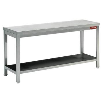 Werktafel | RVS | Met Bodemschap | 600mm Diep | 880mm Hoog, Verzenden