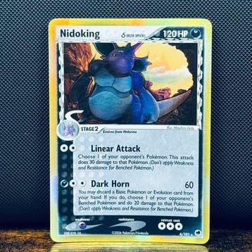Pokémon Card - Nidoking Holo 6 – Pokémon