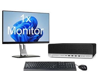 HP EliteDesk 800 G4 SFF i5 8e Gen incl. 1 Monitor + Windows, Ophalen of Verzenden, Nieuw