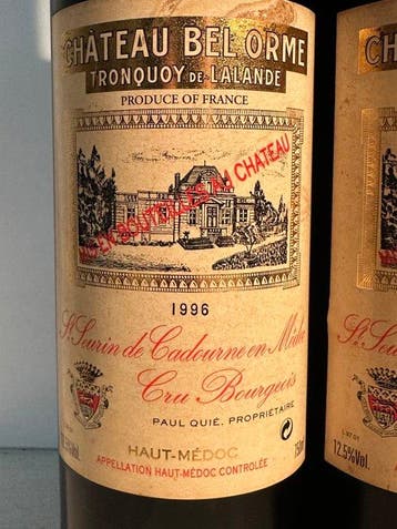 1996 Chateau Bel-Orme Tronquoy-de-Lalande - Haut-Médoc Cru, Verzamelen, Nieuw