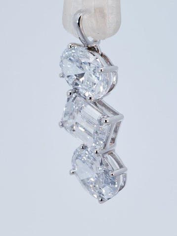 Zonder minimumprijs - Hanger - 14 karaat Witgoud - 2.32ct.