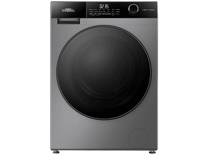Everglades - Wasmachine Voorlader - 9 kg - Titanium Grey, Electroménager, Lave-linge, Envoi