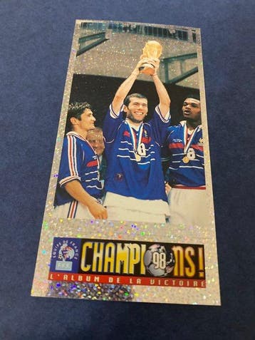 1998 Panini Champions 98 ! Zinedine Zidane 35 & 154 Foil - 2