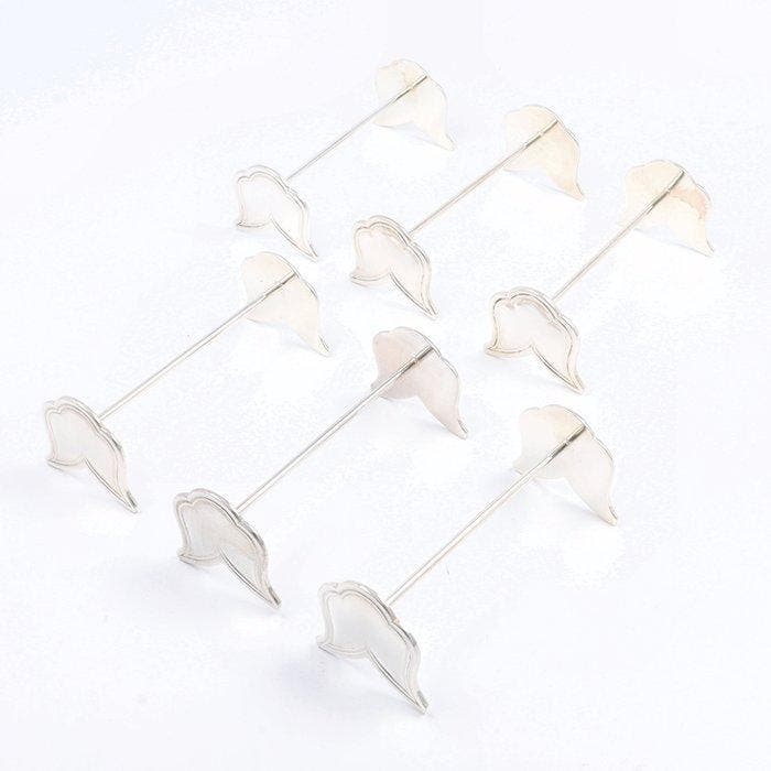 Wolfers Frères - model Chippendale - Messensteun (6) - .835, Antiquités & Art, Antiquités | Argent & Or