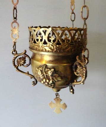 Godslamp - Antieke Godslamp - Messing