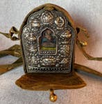 Objets bouddhiques - Cuivre plaqué argent - 1970-1980 - Gau, Antiquités & Art
