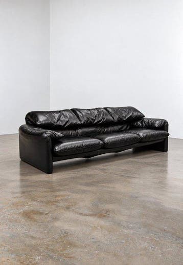 Cassina - Vico Magistretti - Sofa - Maralunga - Leder -