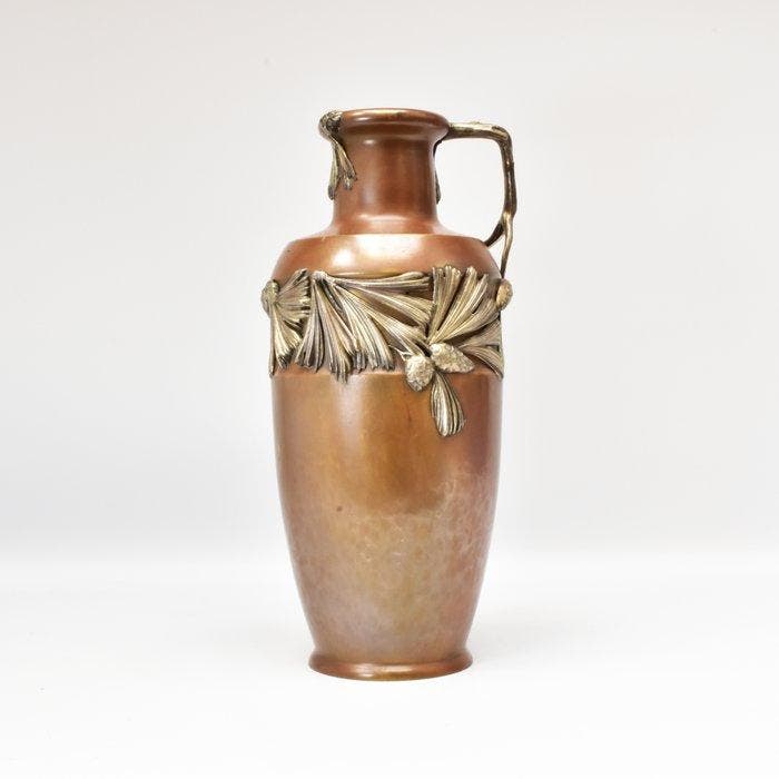 Kayser & Sohn - Vaas - Verzilverd messing - grote vaas, Antiquités & Art, Art | Objets design