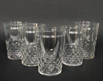 Baccarat - Drinkset - Prachtige set van 5 glazen/bekers -