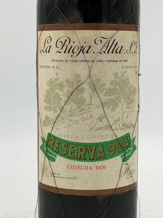 1970 La Rioja Alta, Reserva 904 - Rioja Gran Reserva - 1, Verzamelen, Wijnen