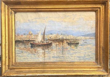 Scuola napoletana (XIX) - Marina di Napoli