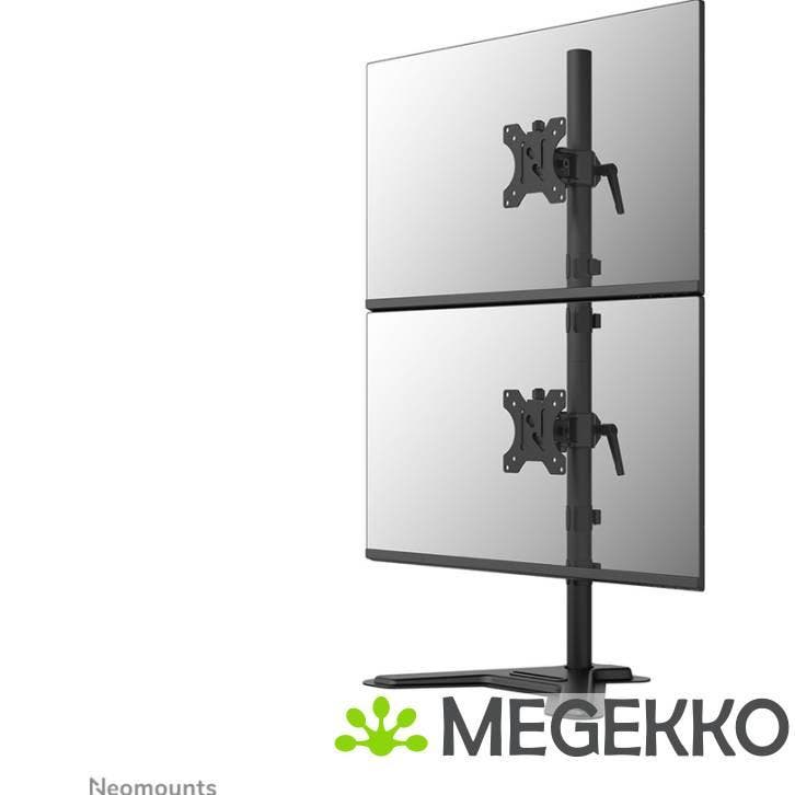 Neomounts DS45-600BL2V Monitorstandaard voor twee schermen, Computers en Software, Overige Computers en Software, Nieuw, Verzenden