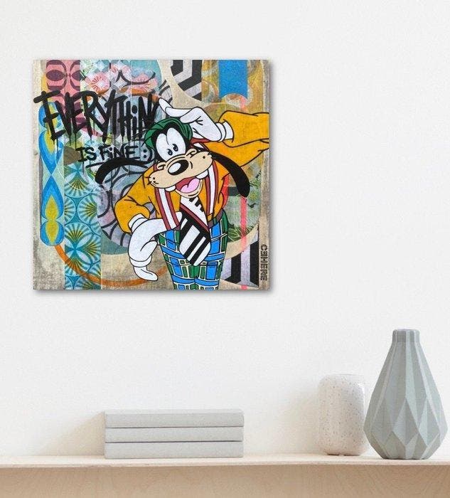 Cehere - EVERYTHING IS FINE, Antiquités & Art, Art | Peinture | Moderne