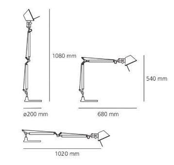 Artemide - Michele De Lucchi, Giancarlo Fassina - Tafellamp