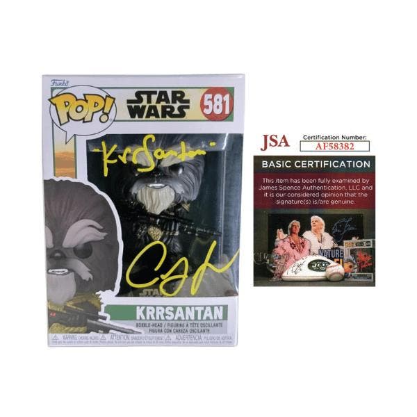 Signed Funko Pop Star Wars  Krrsantan 581 Signed Carey Jones, Verzamelen, Poppetjes en Figuurtjes, Nieuw, Verzenden