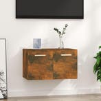vidaXL Wandkast 60x36,5x35 cm bewerkt hout gerookt, Verzenden, Nieuw