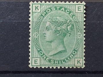 Groot-Brittannië 1873 - Queen Victoria, Sg 150 plate 12 1s, Postzegels en Munten, Gestempeld