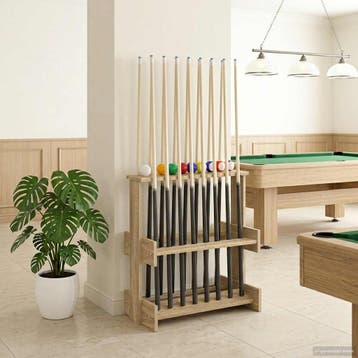 vidaXL Biljartkeu-stand Bewerkt hout 60 x 35 x 60 cm Sonoma, Verzenden, Nieuw