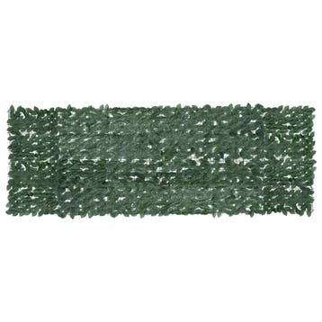 vidaXL Balkonscherm met donkergroene bladeren 300x100 cm, Verzenden