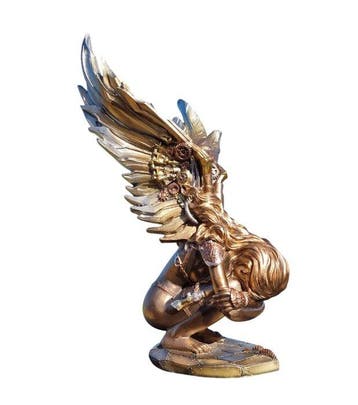 Statue, Large Steampunk Angel - 33 cm - Résine - 2026