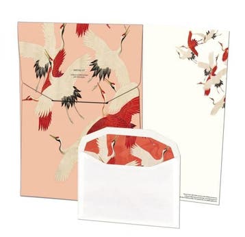 Briefpapier met enveloppen: Woman haori with Red and White, Ophalen of Verzenden