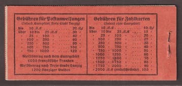 Duitse Rijk 1925 - Duitse Rijk MARKENHEFTCHEN MH 16,, Gestempeld