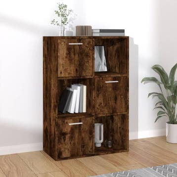 vidaXL Opbergkast 60x29,5x90 cm gerookt eikenkleurig, Verzenden, Nieuw