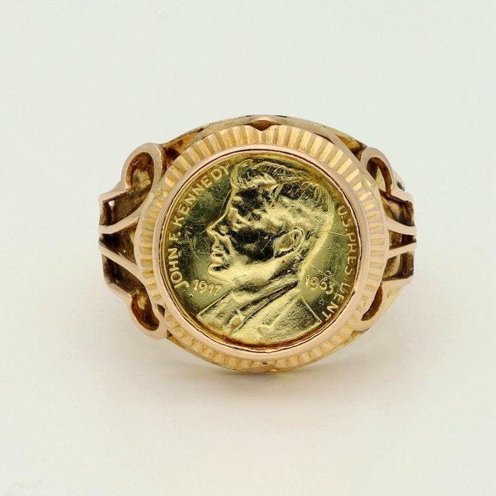 Ring - 18 karaat Geel goud, Handtassen en Accessoires, Ringen