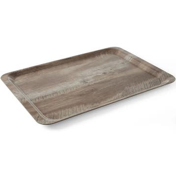 Dienblad | Melamine | Houtlook | Antislip | Stapelbaar |, Verzenden, Nieuw in verpakking