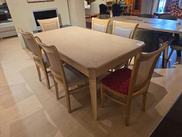 uitschuifbare eettafel met stoelen, Nieuw