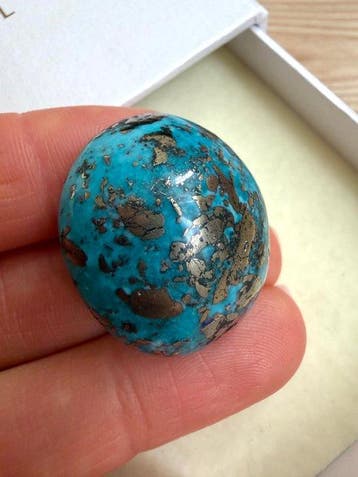 Turquoise Echte edelsteen! Topkleur Neishabour Turkoois, Verzamelen