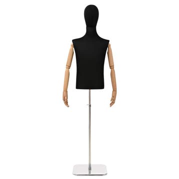 vidaXL Verstelbare mannequin van 170-218 cm met voet Man PP, Articles professionnels, Verzenden