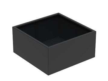 Aluminium plantenbak 120x120x60cm - Met bodem, Nieuw, Vierkant, Metaal, Tuin