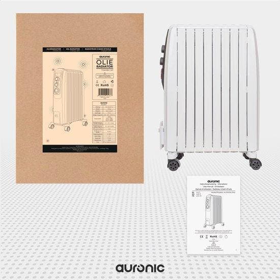2dekans | Auronic Olieradiator met Thermostaat - Elektrische, Maison & Meubles, Poêles, Enlèvement ou Envoi
