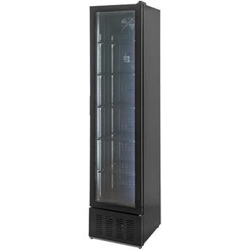 Koelkast | 160L | Zwart | +2°C/+10°C | Statisch | Wielen |, Verzenden