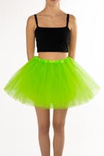 KIMU® Tutu Lime Groen Tule Rokje M L 164 170 176 Limegroen P, Ophalen of Verzenden, Nieuw